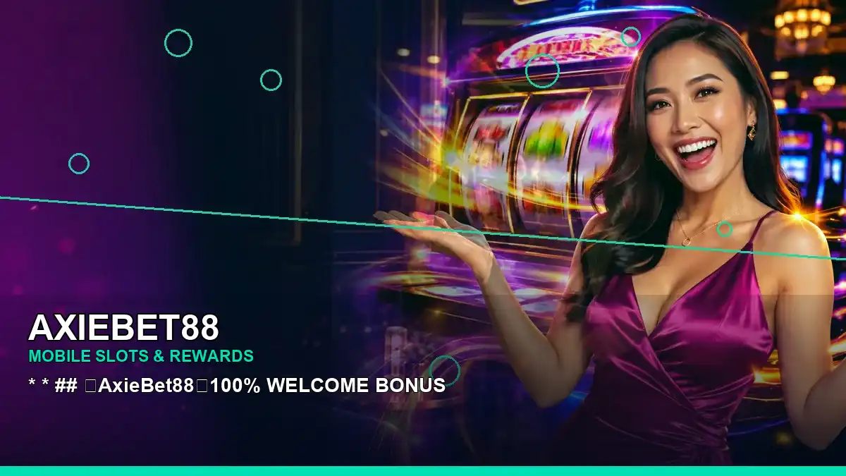 AXIEBET88 play phone mobile casino games featuring an adult Filipina casino host with a right-framed composition